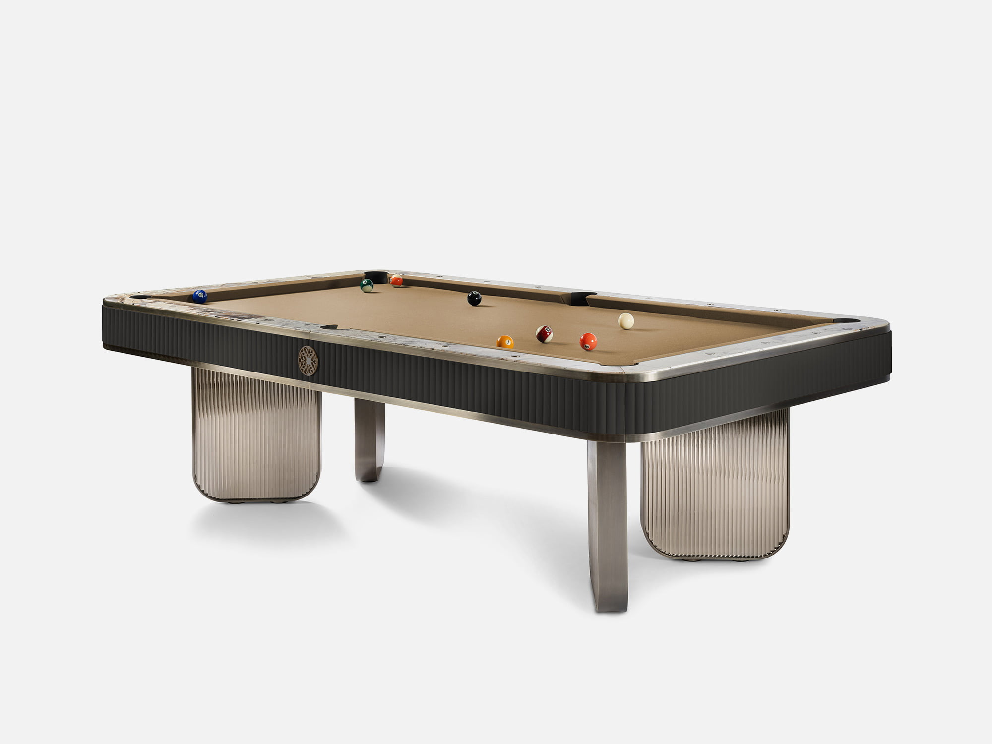 Beige billiard table by Elie Saab x Impatia