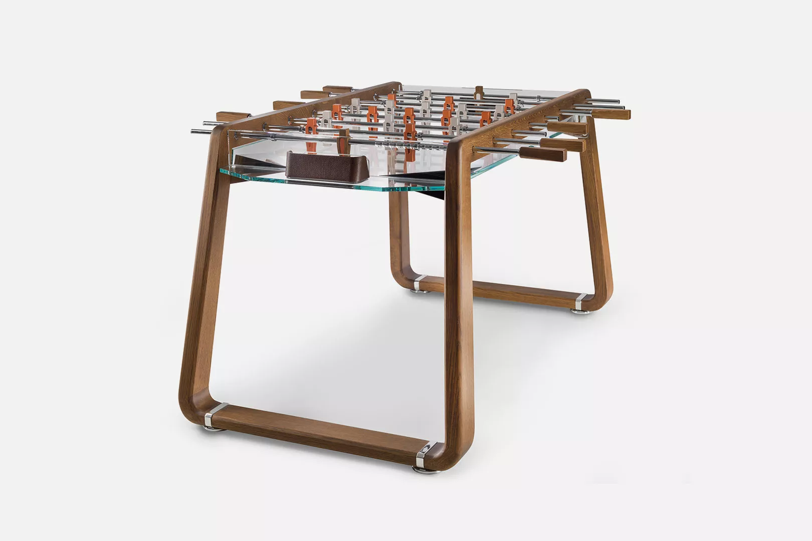 foosball table with glass top